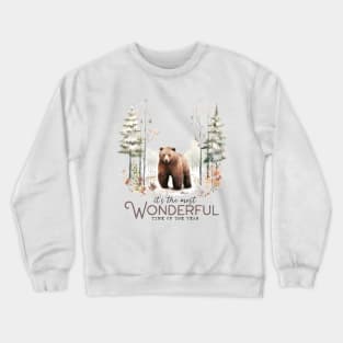 Winter Wilderness : It's the Most Wonderful Time of the Year Crewneck Sweatshirt